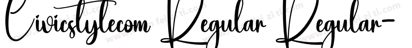 Civicstylecom Regular Regular字体转换